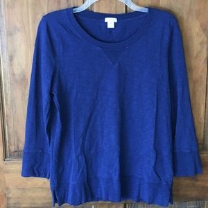 EUC {J. Crew} v stitch sweater